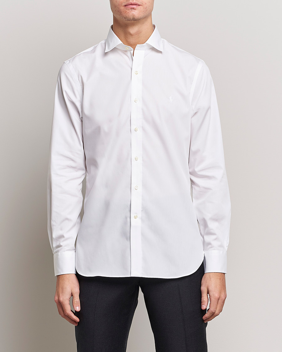 Homme | Chemises | Polo Ralph Lauren | Slim Fit Poplin Cut Away Dress Shirt White