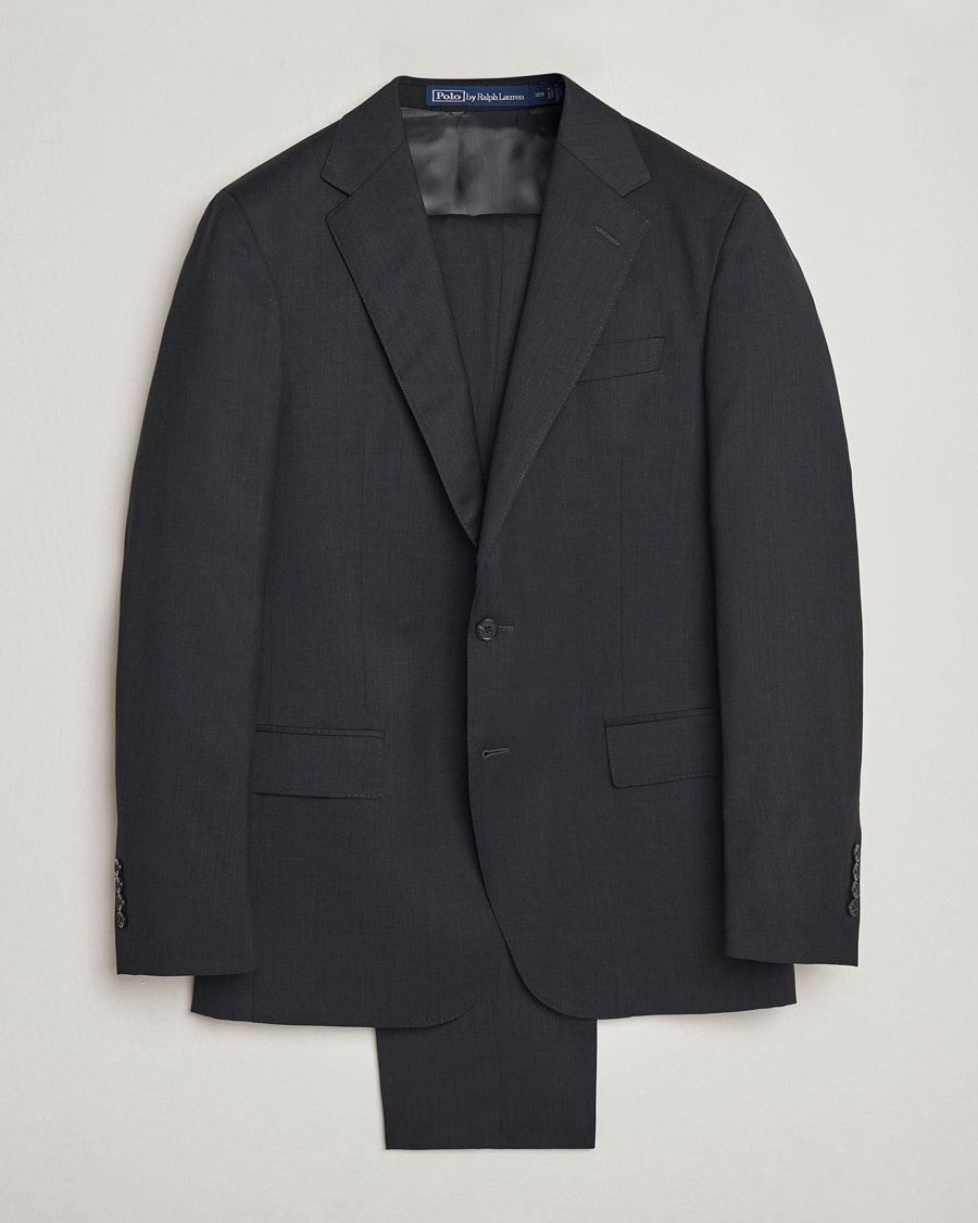 Heren | Polo Ralph Lauren Classic Wool Twill Suit Charcoal | Polo Ralph Lauren | Classic Wool Twill Suit Charcoal