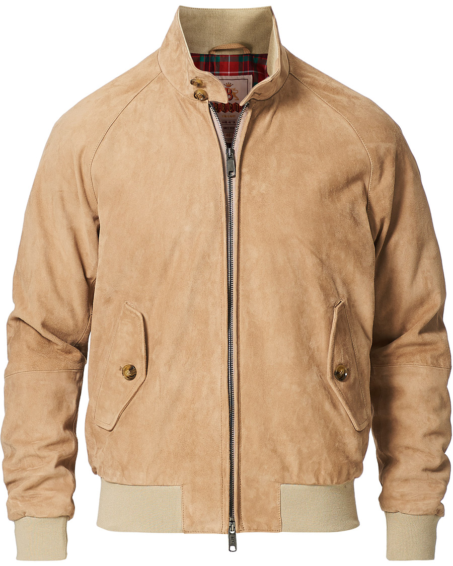 Homme | Manteaux Et Vestes | Baracuta | G9 Suede Jacket Sand Stone