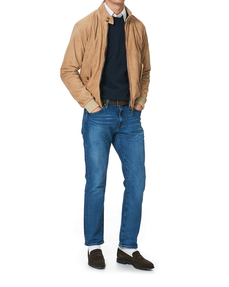 Homme | Manteaux Et Vestes | Baracuta | G9 Suede Jacket Sand Stone