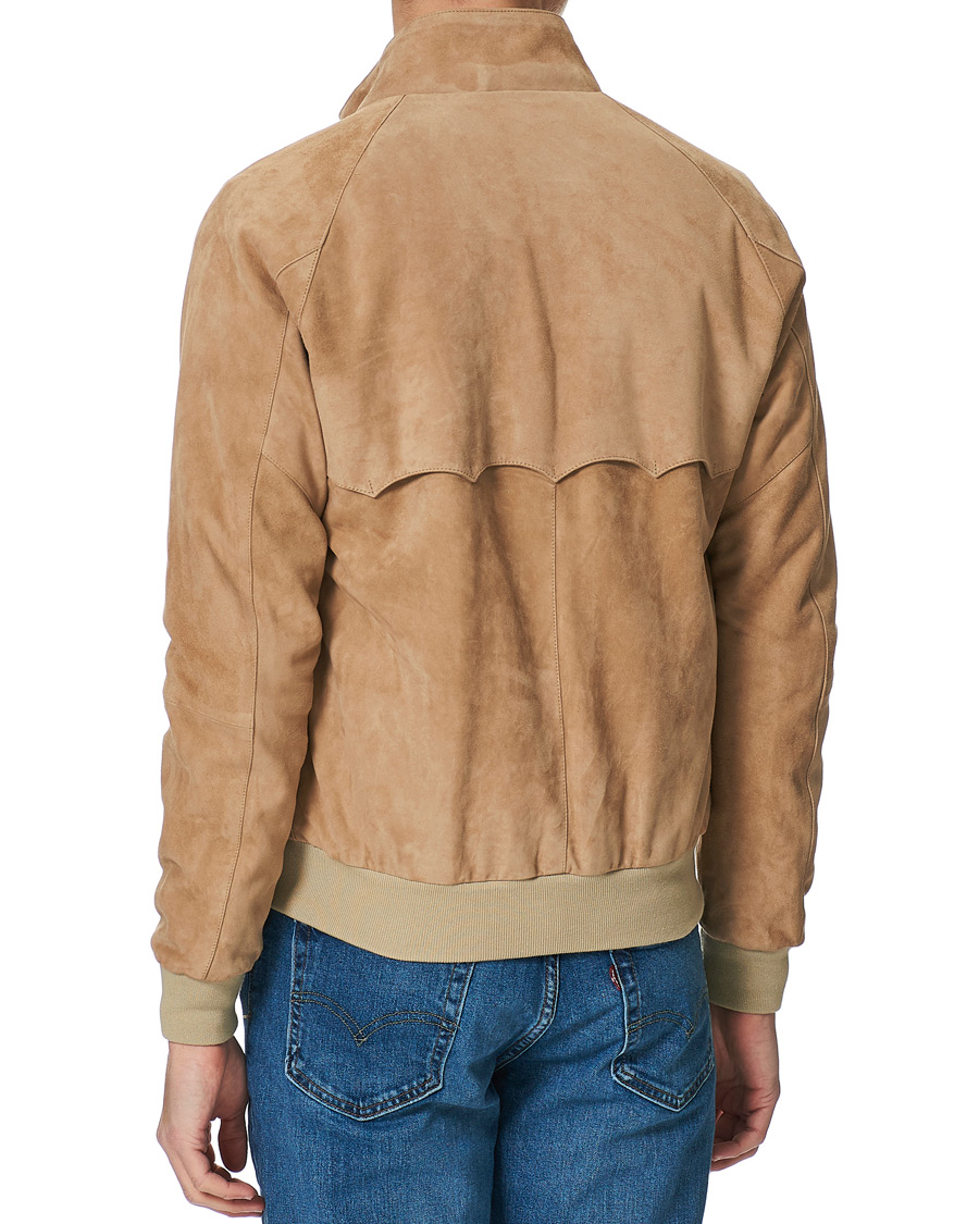 Homme | Manteaux Et Vestes | Baracuta | G9 Suede Jacket Sand Stone