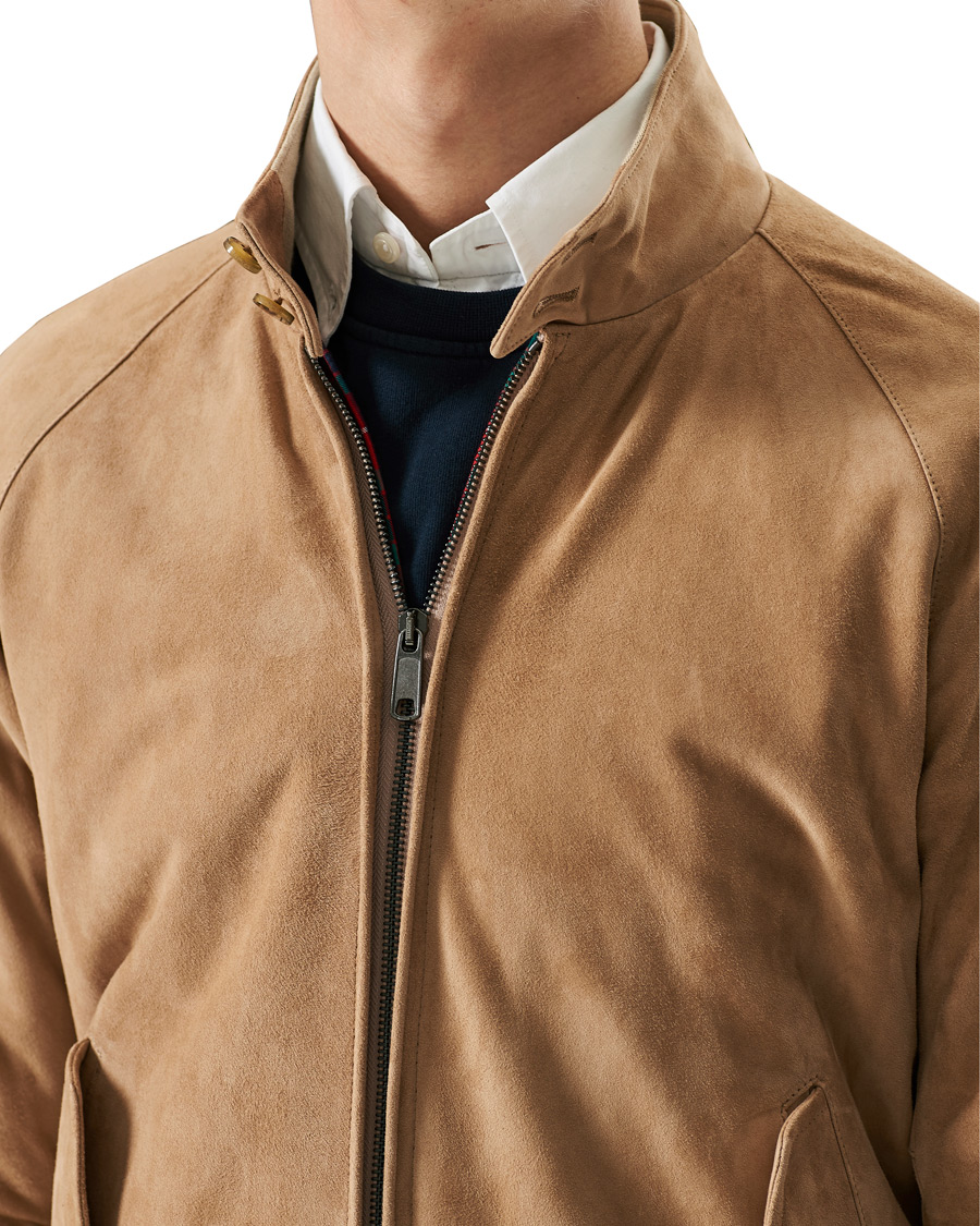 Homme | Manteaux Et Vestes | Baracuta | G9 Suede Jacket Sand Stone