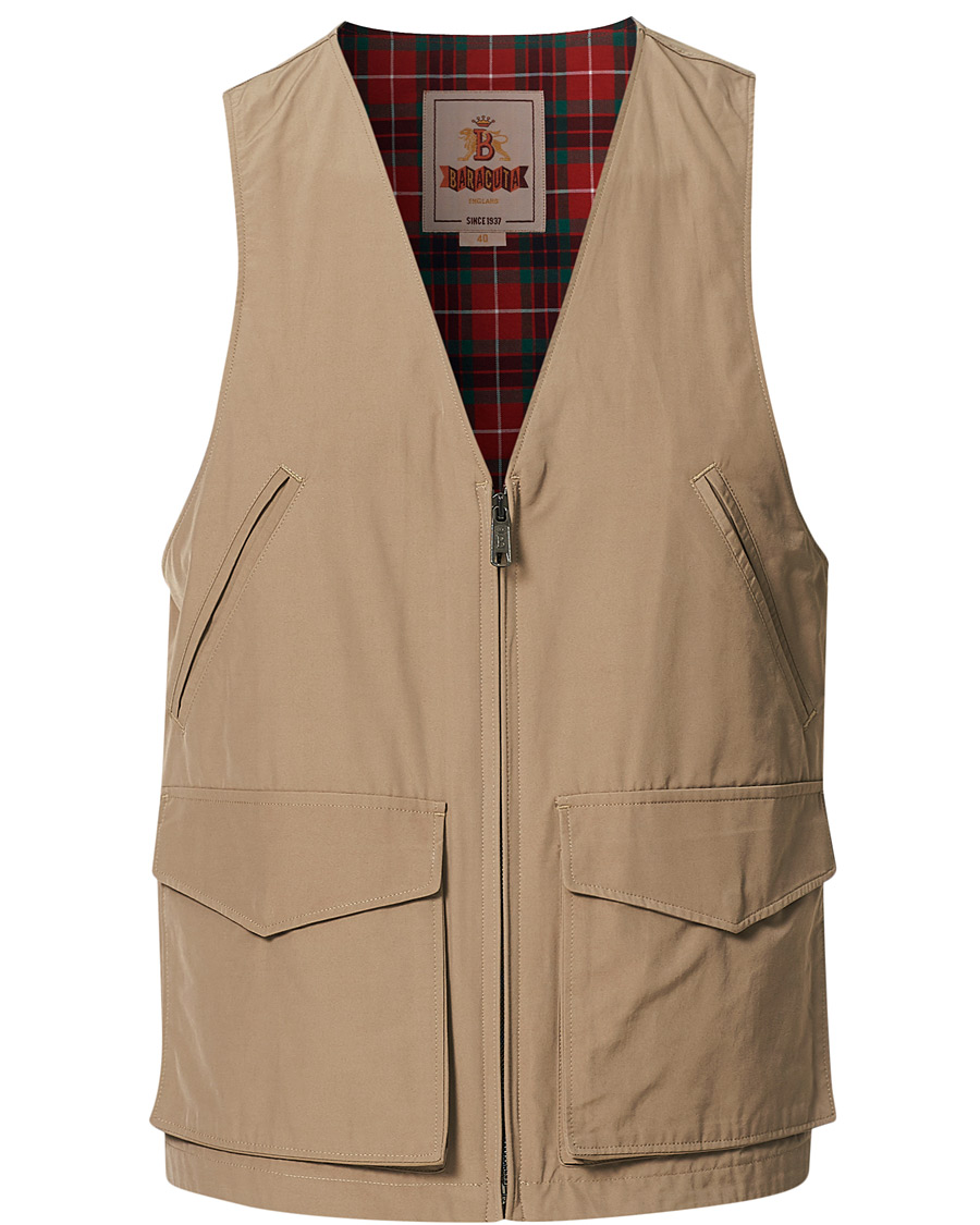 Homme | Manteaux Et Vestes | Baracuta | Cloth Vest Tan