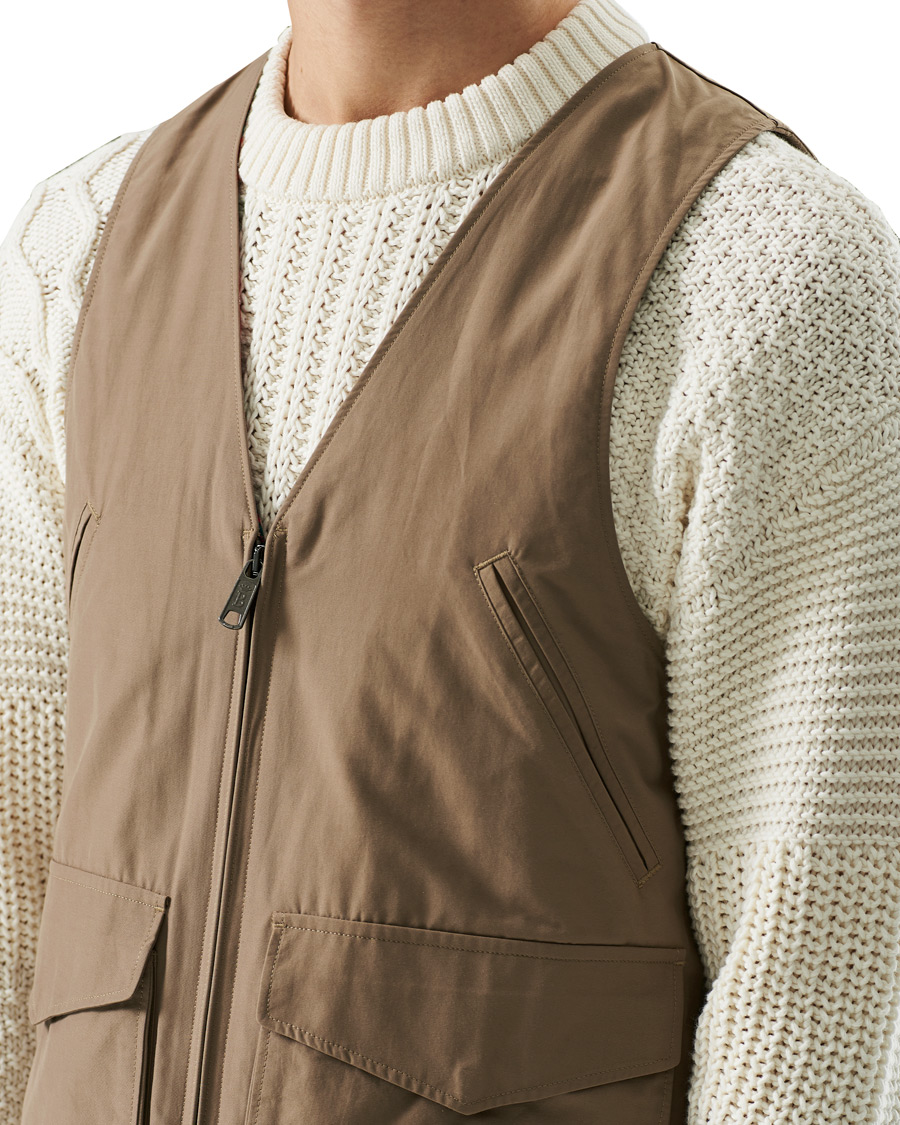 Homme | Manteaux Et Vestes | Baracuta | Cloth Vest Tan