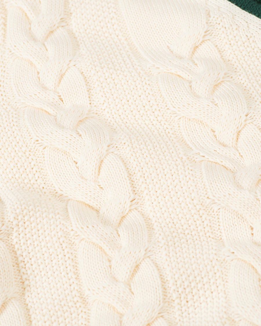 Homme | Pulls Et Tricots | Baracuta | Cotton Cable V-Neck Off White