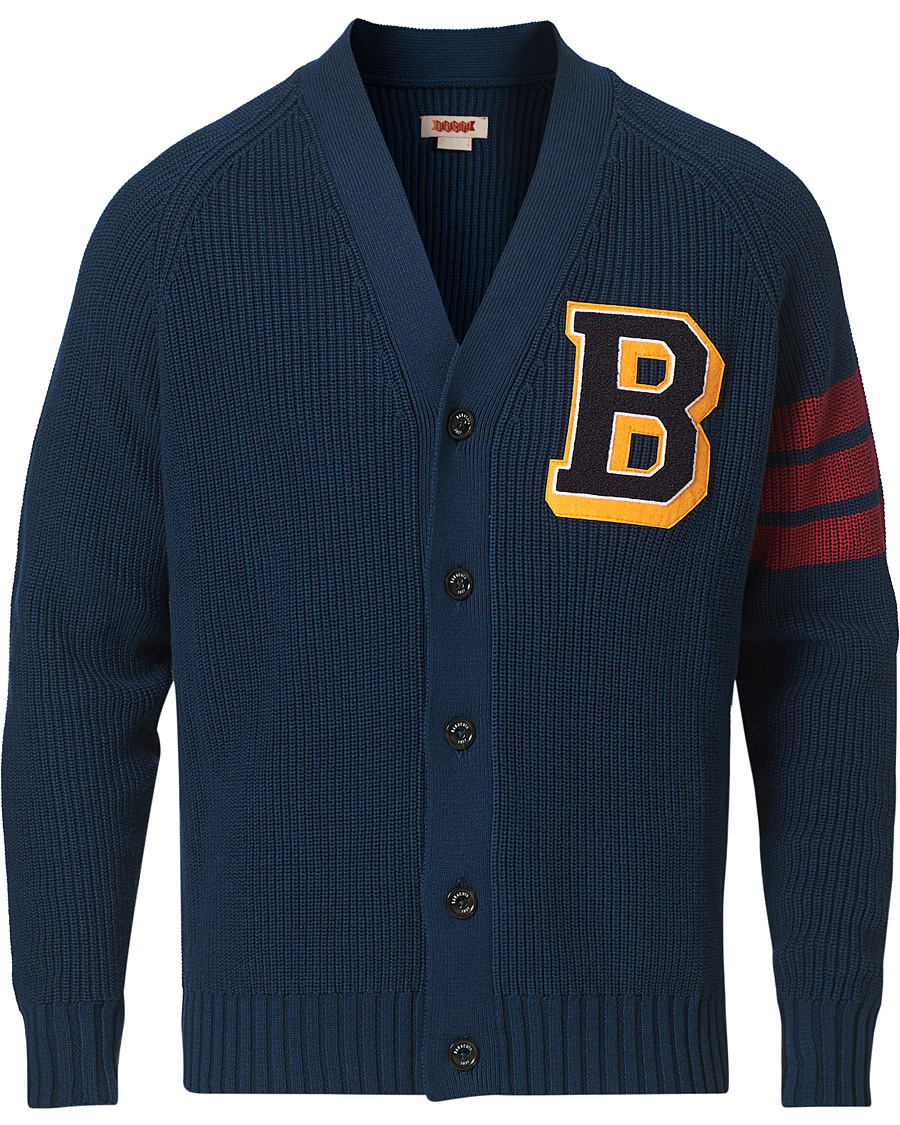 Homme | Pulls Et Tricots | Baracuta | College Cotton Cardigan Navy