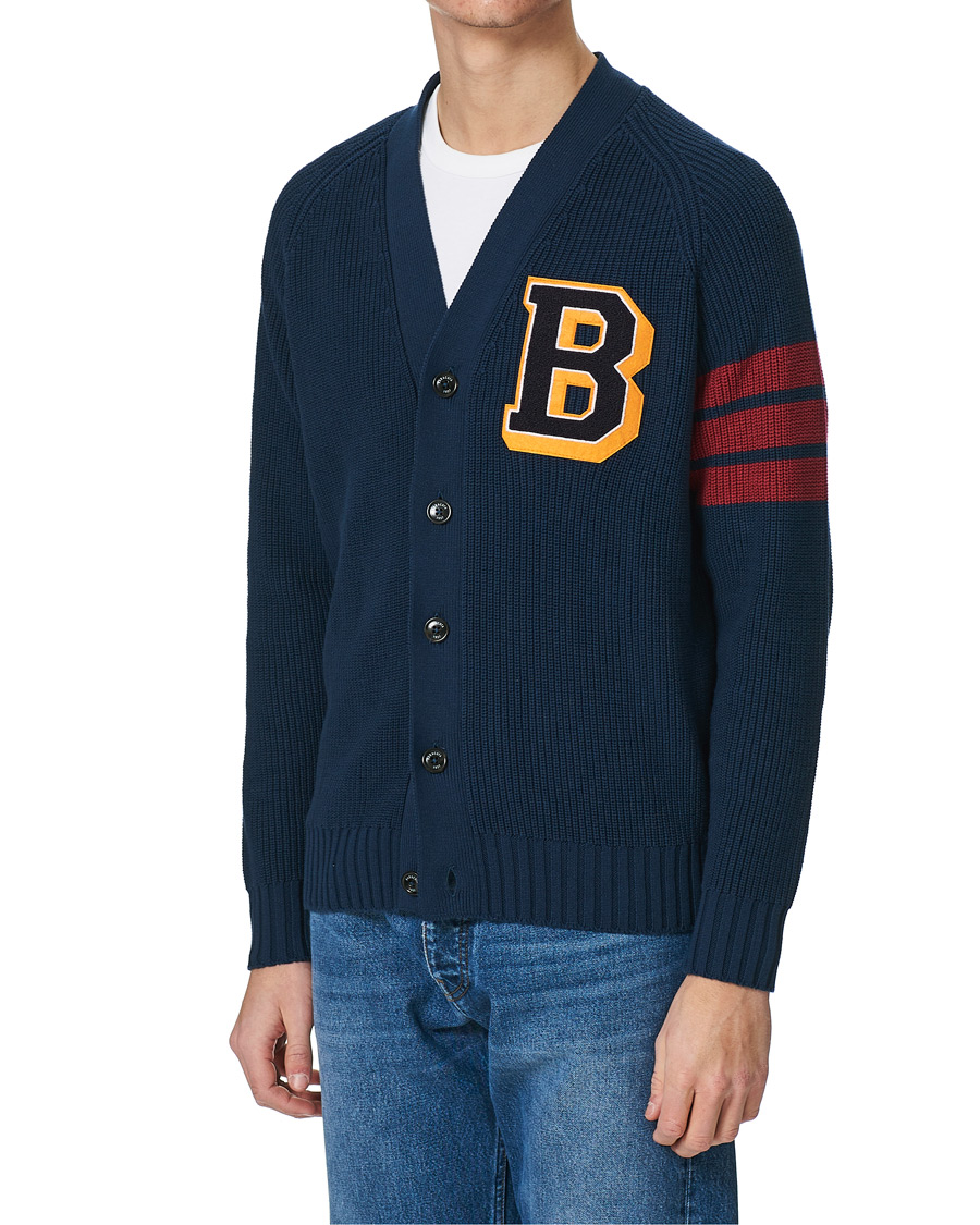 Homme | Pulls Et Tricots | Baracuta | College Cotton Cardigan Navy