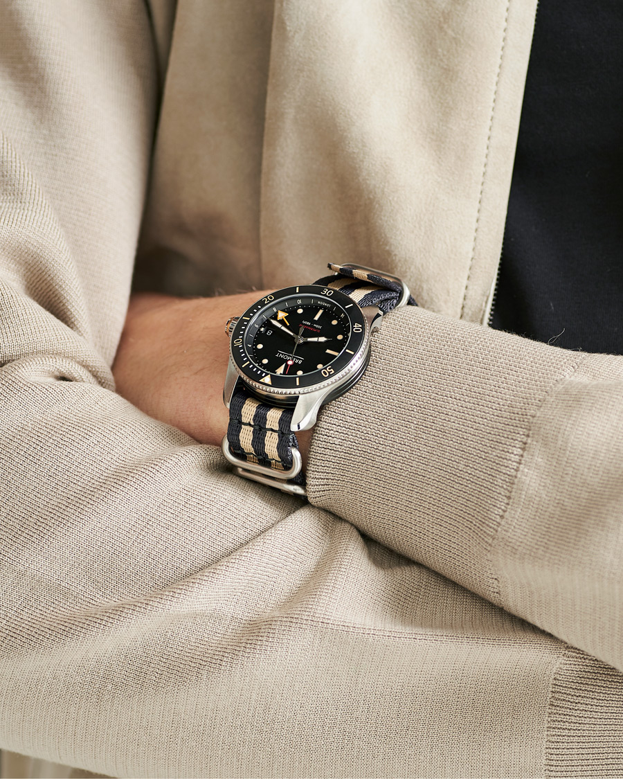 Homme | Bremont S302 Supermarine GMT Nato 40mm Black Dial | Bremont | S302 Supermarine GMT Nato 40mm Black Dial
