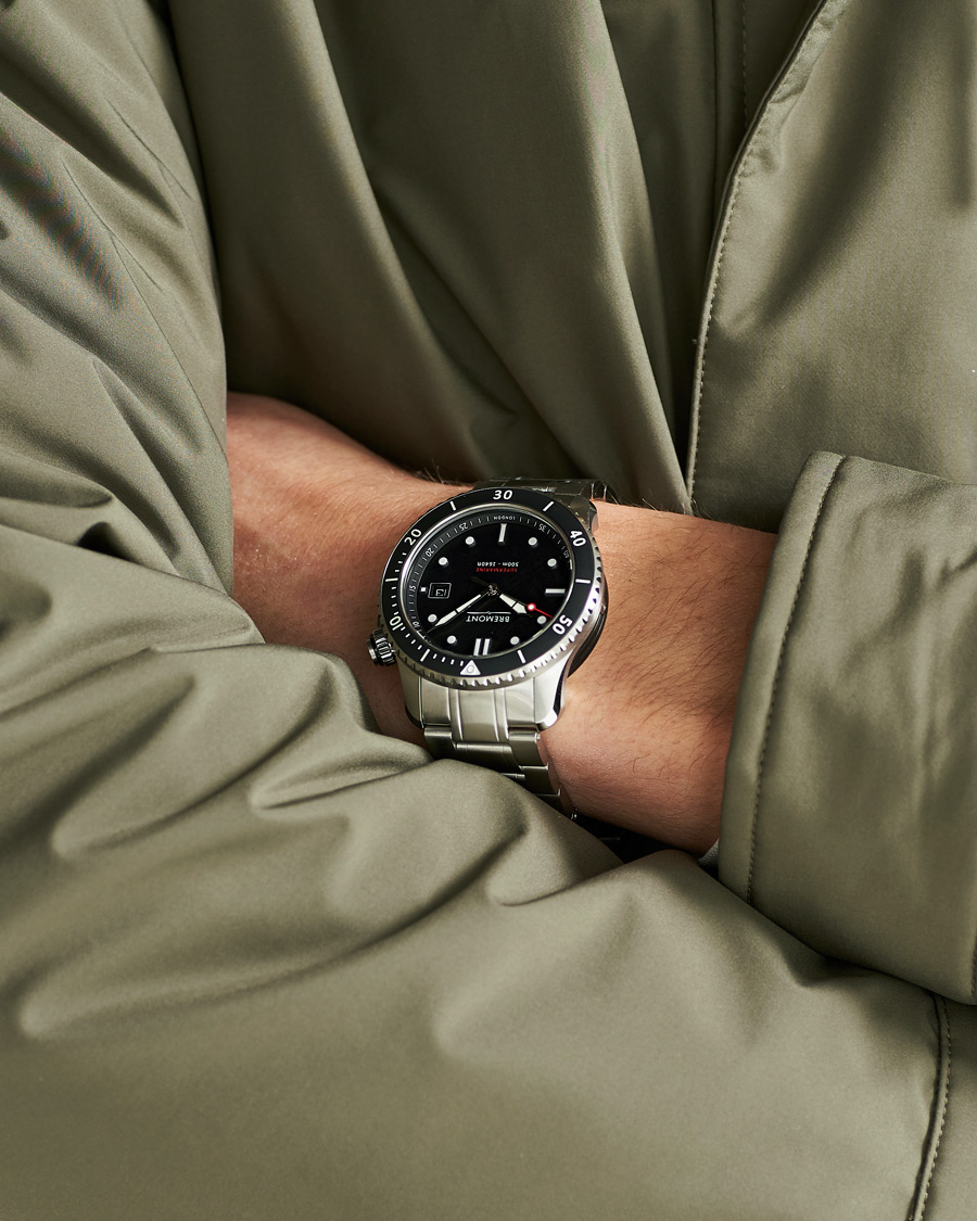 Heren | Bremont S500 Supermarine 43mm Steel Bracelet Black Dial | Bremont | S500 Supermarine 43mm Steel Bracelet Black Dial