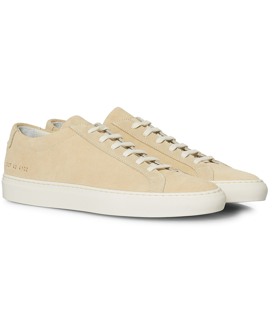 Homme | Common Projects Achilles Low Suede Sneaker Off White | Common Projects | Achilles Low Suede Sneaker Off White
