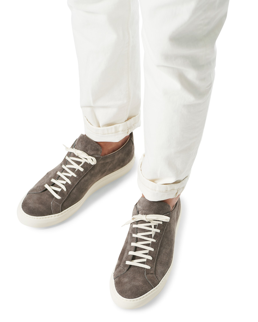 Homme | Common Projects Achilles Low Suede Sneaker Dark Grey | Common Projects | Achilles Low Suede Sneaker Dark Grey