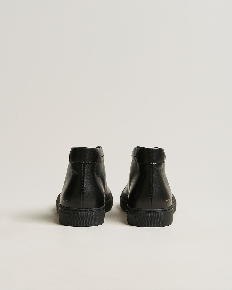 Homme | Common Projects Original Achilles Leather High Sneaker Black | Common Projects | Original Achilles Leather High Sneaker Black