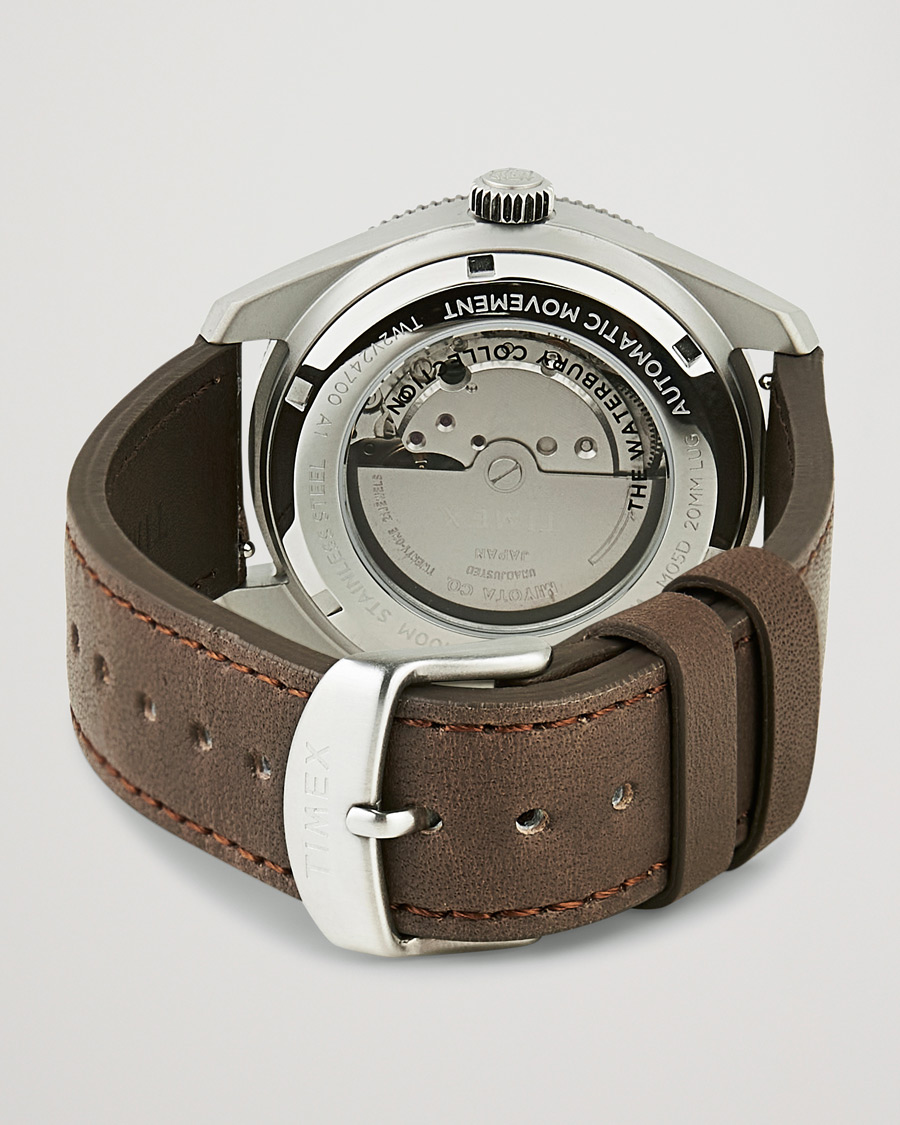Homme | Timex Waterbury Diver Automatic 40mm Leather/Green Dial | Timex | Waterbury Diver Automatic 40mm Leather/Green Dial