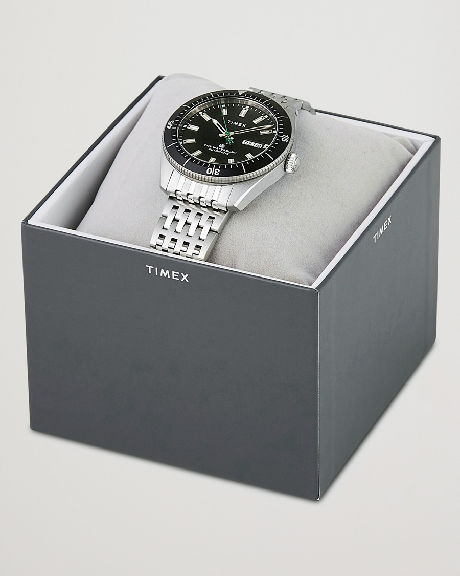 Homme | Timex Waterbury Diver Automatic 40mm Steel/Black Dial | Timex | Waterbury Diver Automatic 40mm Steel/Black Dial