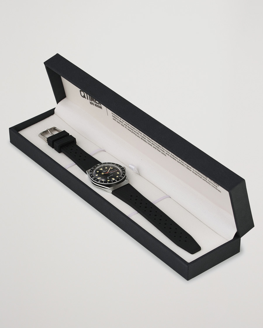 Heren | Timex Q Diver 38mm Rubber Strap Black | Timex | Q Diver 38mm Rubber Strap Black