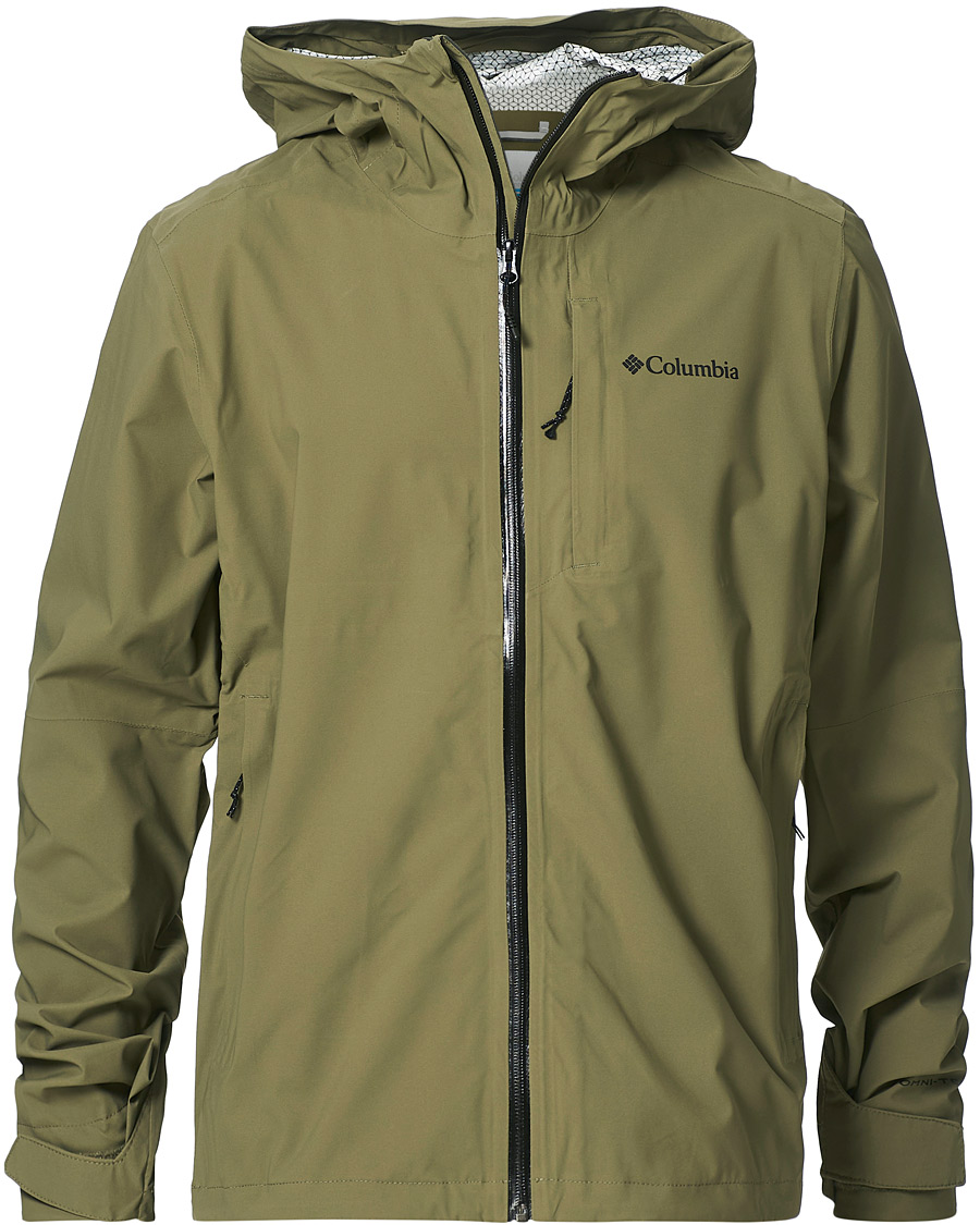 Homme | Manteaux Et Vestes | Columbia | Omni-Tech Waterproof Shell Jacket Stone Green