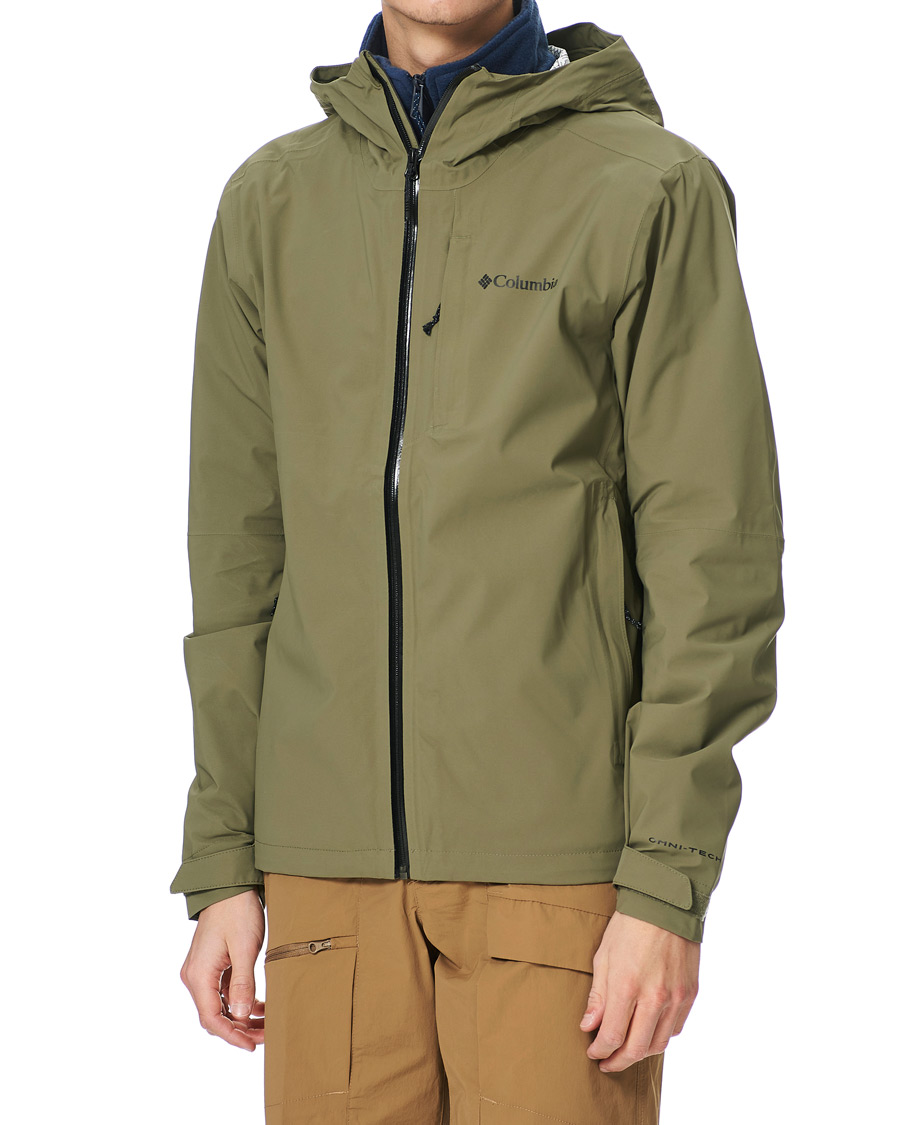 Homme | Manteaux Et Vestes | Columbia | Omni-Tech Waterproof Shell Jacket Stone Green