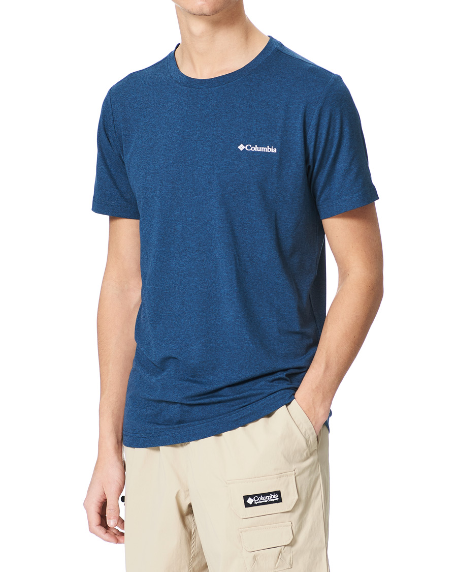 Heren | T-shirts | Columbia | Tech Trail Graphic Tee Collegiate Navy
