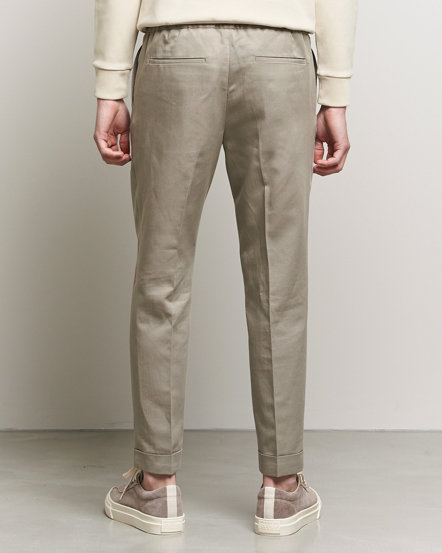 Homme | Pantalons | Filippa K | Terry Linen Trousers Light Taupe