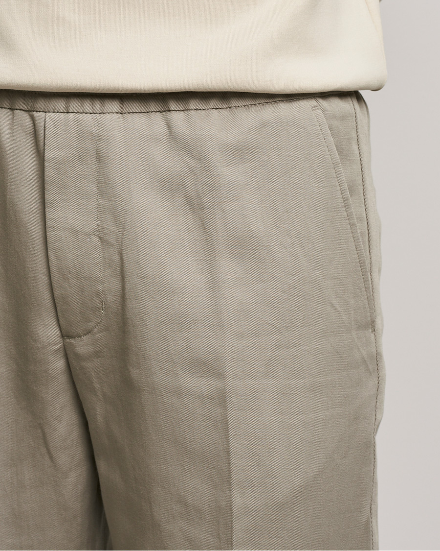 Homme | Pantalons | Filippa K | Terry Linen Trousers Light Taupe