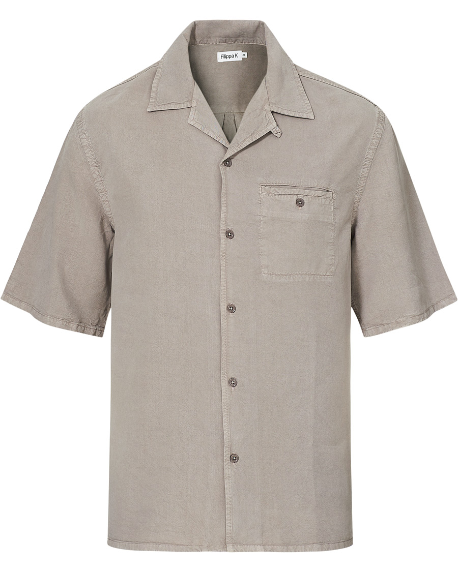 Homme | Chemises | Filippa K | Charlie Tencel Shirt Light Taupe