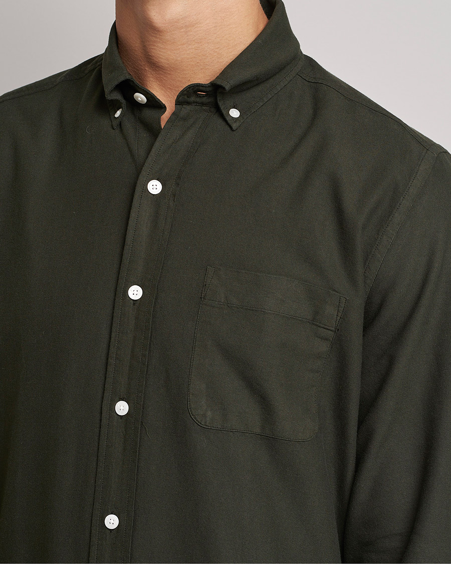 Homme | Chemises | A Day's March | Moorgate Dyed Oxford Shirt Seaweed