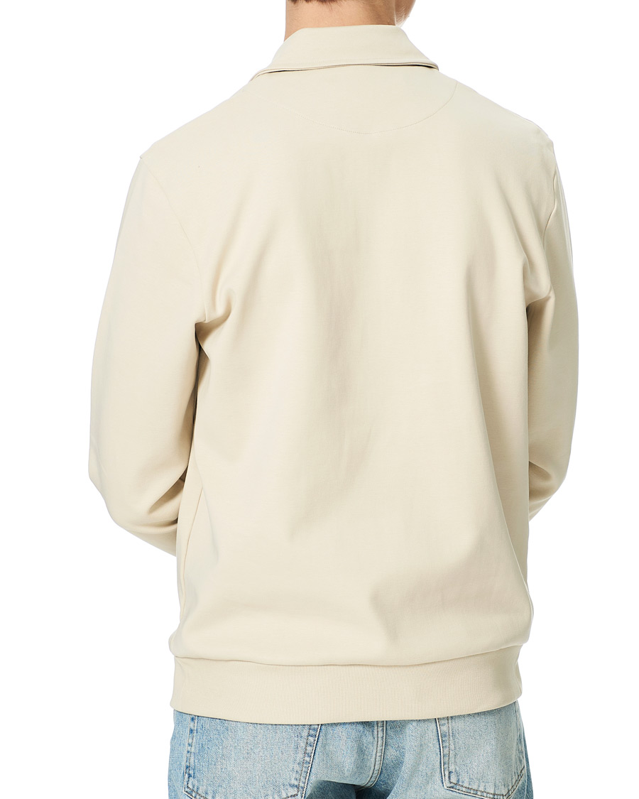 Heren | Truien | A Day's March | Cabot Half-Zip Polo Sweater Sand