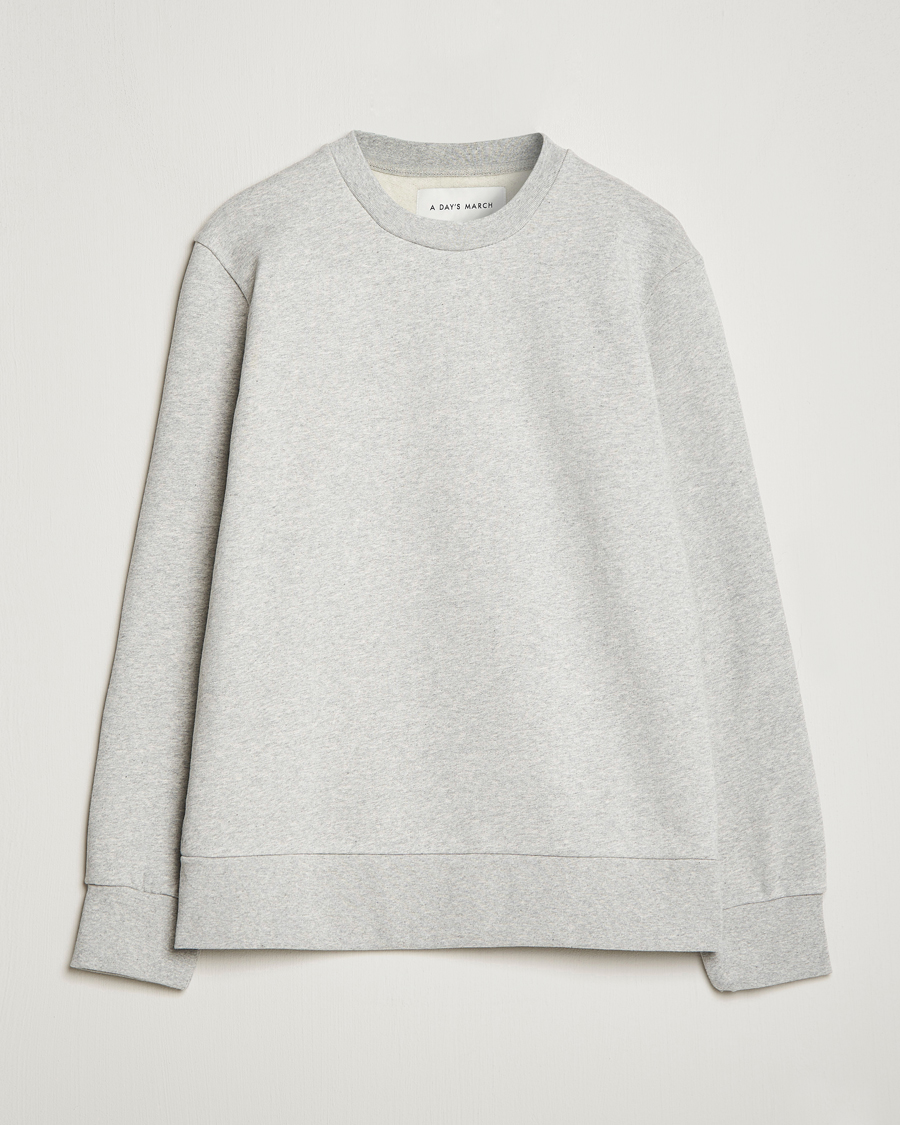 Homme | Pulls Et Tricots | A Day's March | Shaw Sturdy Fleece Sweatshirt Grey