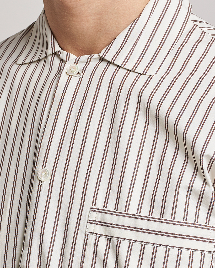 Heren | Pyjama's en gewaden | Tekla | Poplin Pyjama Shirt Hopper Stripes