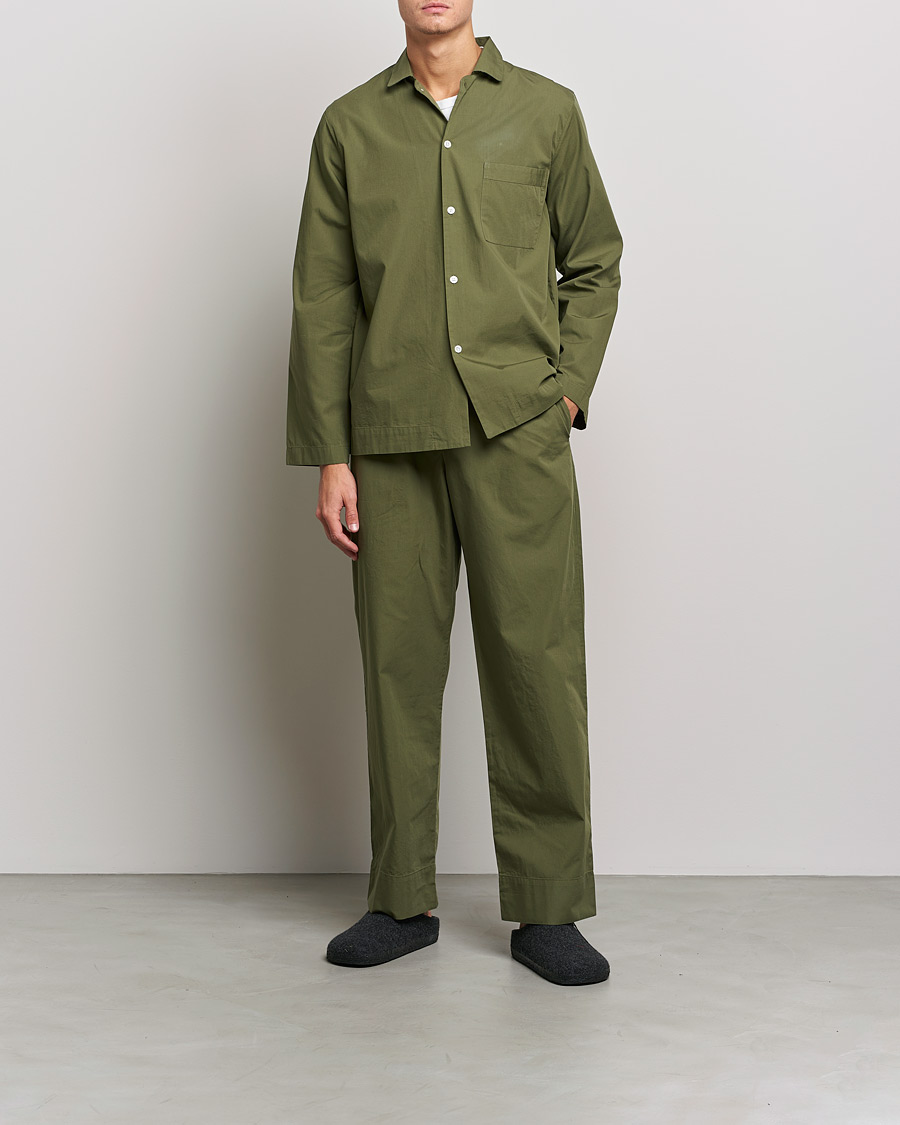 Homme | Peignoirs Et Pyjamas | Tekla | Poplin Pyjama Shirt Willow