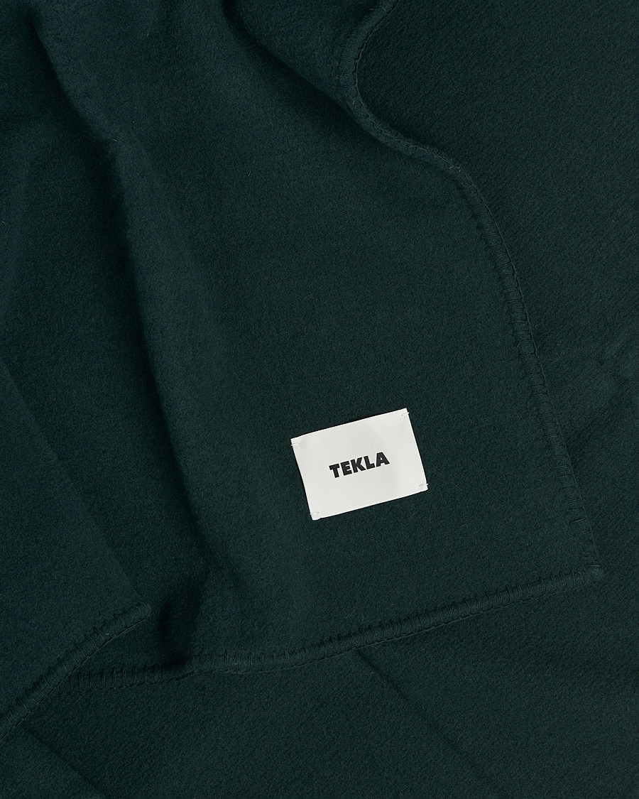Homme | Tekla Merino Wool Blanket Dark Green | Tekla | Merino Wool Blanket Dark Green
