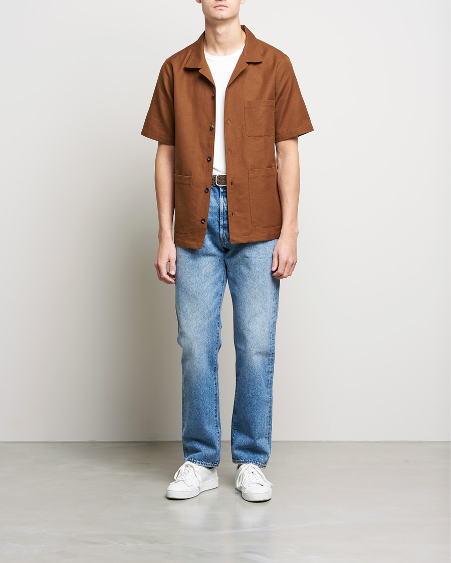 Homme | Chemises | Private White V.C. | 3 Pocket Cruiser Shirt Cinnamon