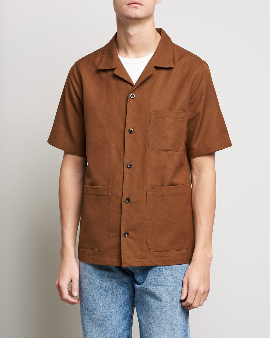 Homme | Chemises | Private White V.C. | 3 Pocket Cruiser Shirt Cinnamon