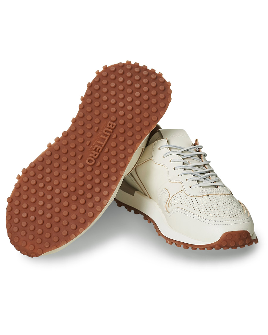 Homme | Buttero Futura Calf Leather Sneaker Off White | Buttero | Futura Calf Leather Sneaker Off White