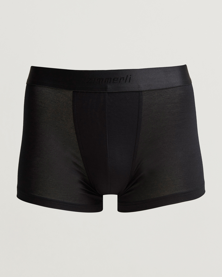 Heren | Ondergoed | Zimmerli of Switzerland | Micro Modal Boxer Briefs Black