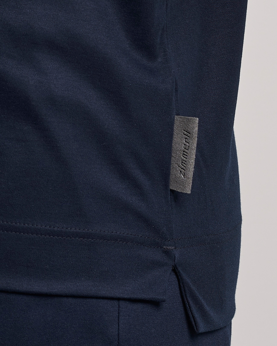 Heren | Pyjama's en gewaden | Zimmerli of Switzerland | Cotton/Modal Crew Neck Loungwear T-Shirt Midnight