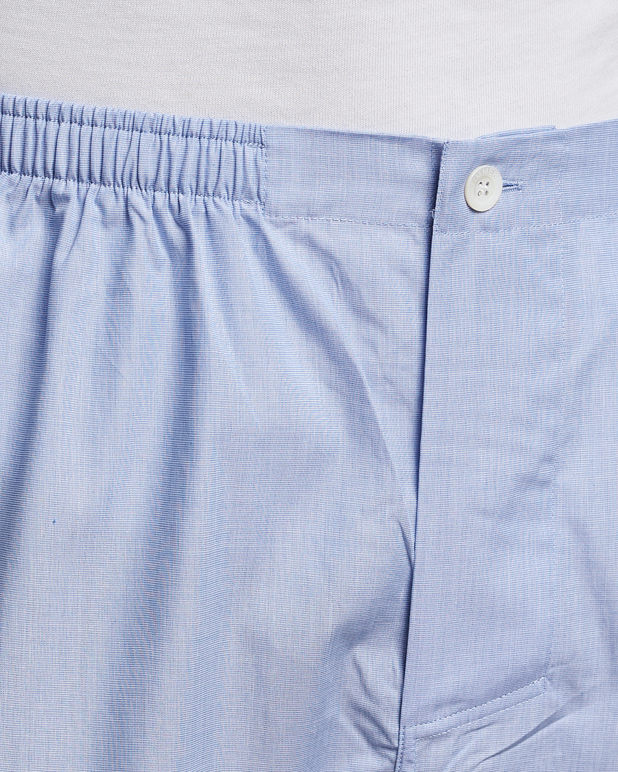 Heren | Pyjama's en gewaden | Zimmerli of Switzerland | Mercerized Cotton Pyjamas Light Blue