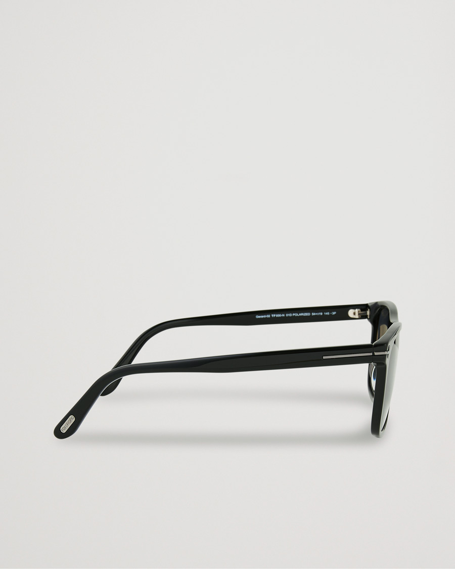 Heren | Zonnebrillen | Tom Ford | Gerard Polarized Sunglasses Shiny Black/Smoke