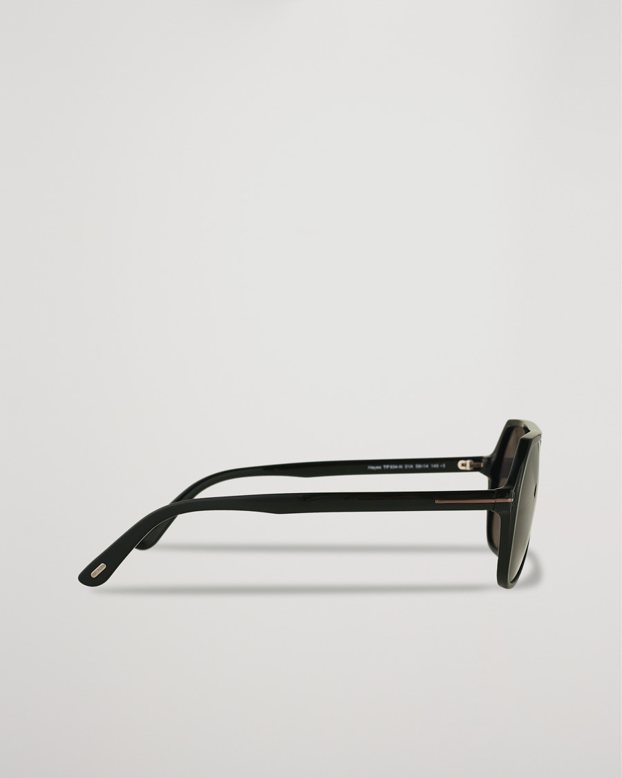 Homme | Tom Ford Hayes Sunglasses Shiny Black/Smoke | Tom Ford | Hayes Sunglasses Shiny Black/Smoke