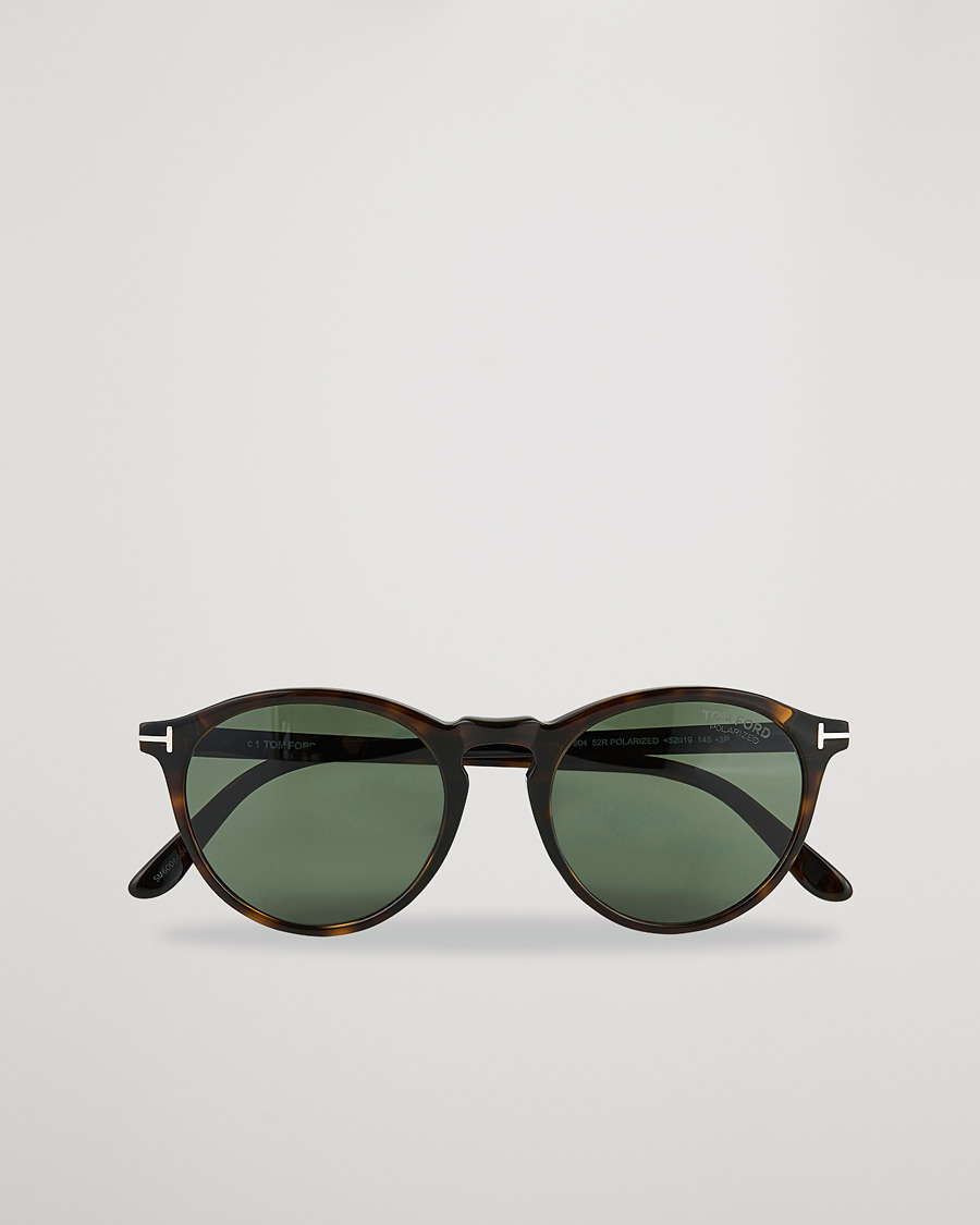 Homme | Tom Ford Aurele Polarized Sunglasses Dark Havana/Green | Tom Ford | Aurele Polarized Sunglasses Dark Havana/Green