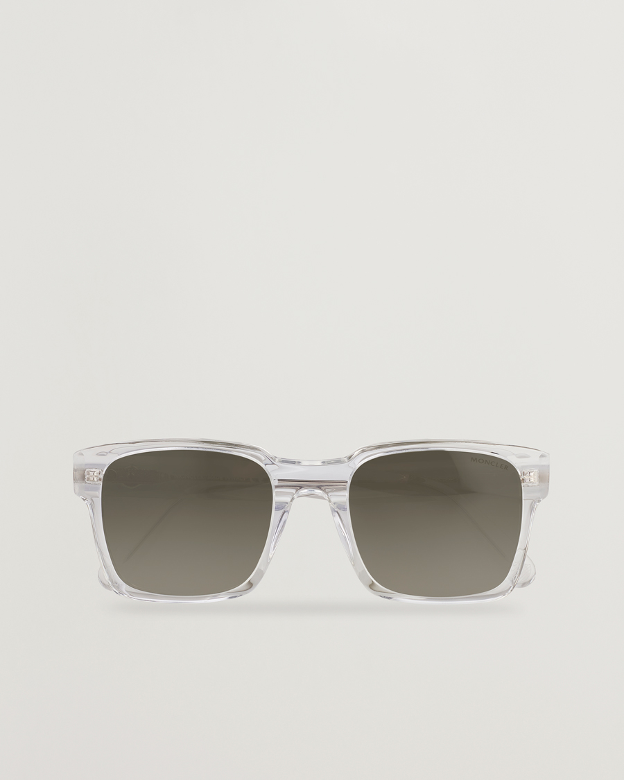 Homme | Moncler Lunettes Arcsecond Sunglasses Crystal/Green Mirror | Moncler Lunettes | Arcsecond Sunglasses Crystal/Green Mirror