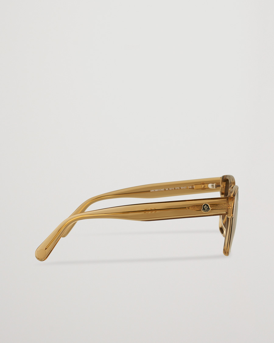 Homme | Moncler Lunettes Arcsecond Sunglasses Shiny Beige/Brown | Moncler Lunettes | Arcsecond Sunglasses Shiny Beige/Brown
