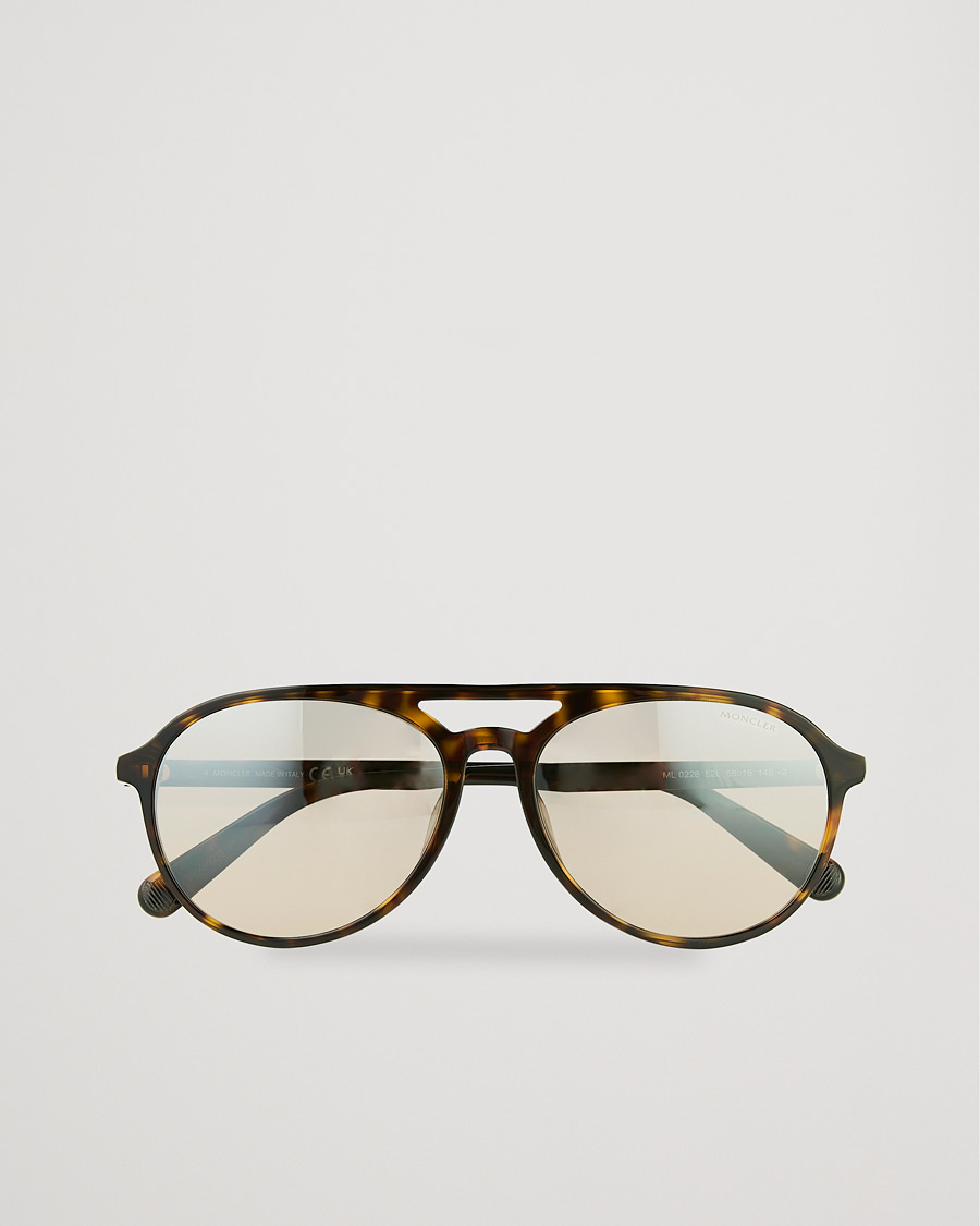 Heren | Moncler Lunettes ML0228 Sunglasses Dark Havana/Roviex | Moncler Lunettes | ML0228 Sunglasses Dark Havana/Roviex