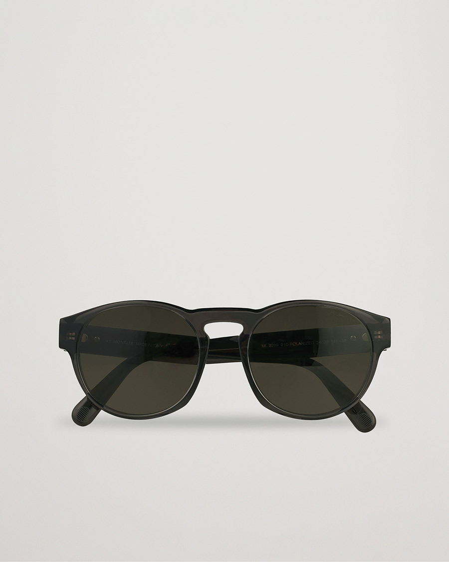 Heren | Moncler Lunettes ML0209 Polarized Sunglasses Shiny Black/Smoke | Moncler Lunettes | ML0209 Polarized Sunglasses Shiny Black/Smoke
