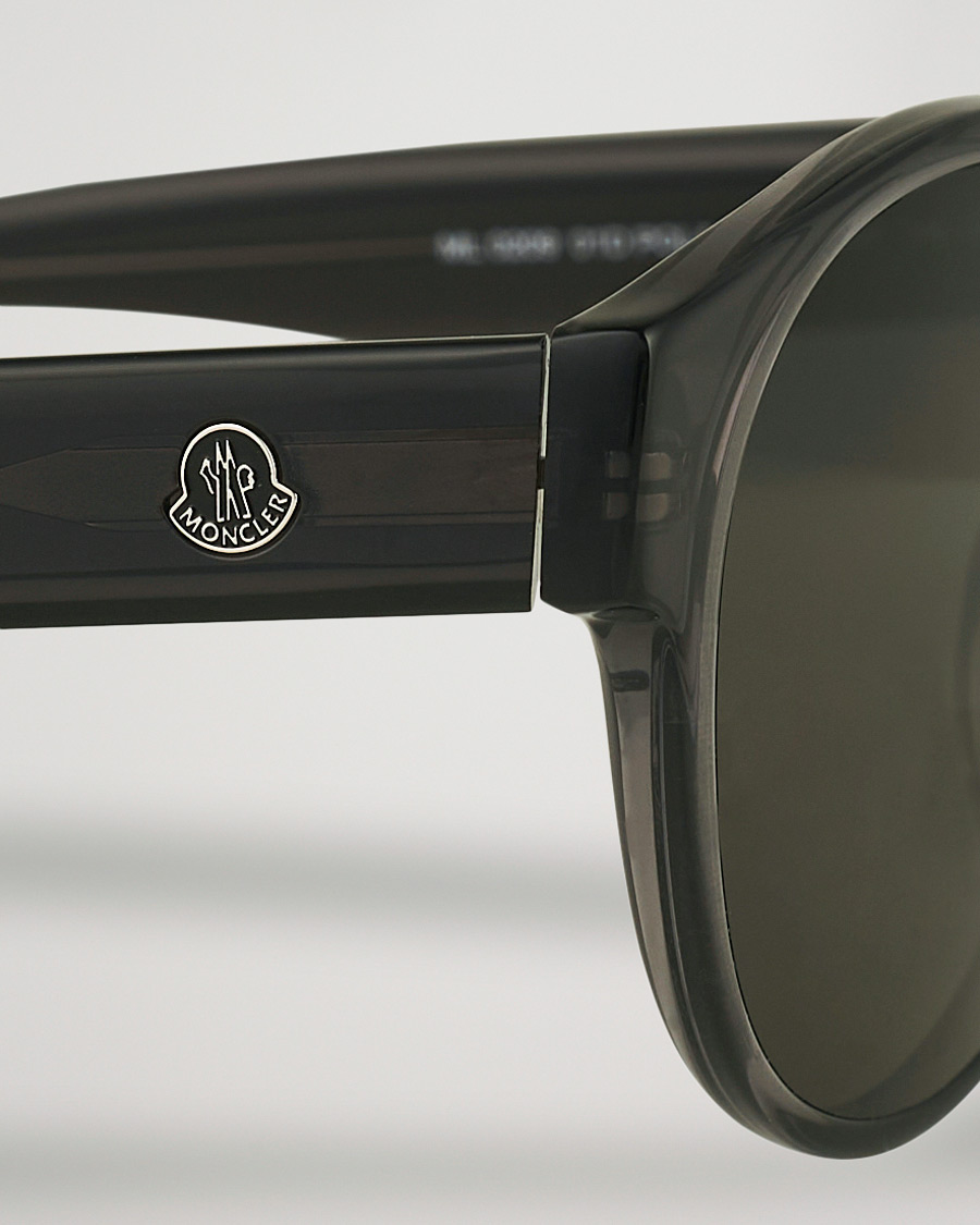 Heren | Moncler Lunettes ML0209 Polarized Sunglasses Shiny Black/Smoke | Moncler Lunettes | ML0209 Polarized Sunglasses Shiny Black/Smoke