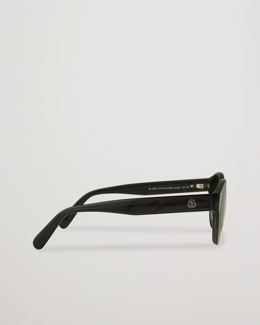 Heren | Moncler Lunettes ML0209 Polarized Sunglasses Shiny Black/Smoke | Moncler Lunettes | ML0209 Polarized Sunglasses Shiny Black/Smoke