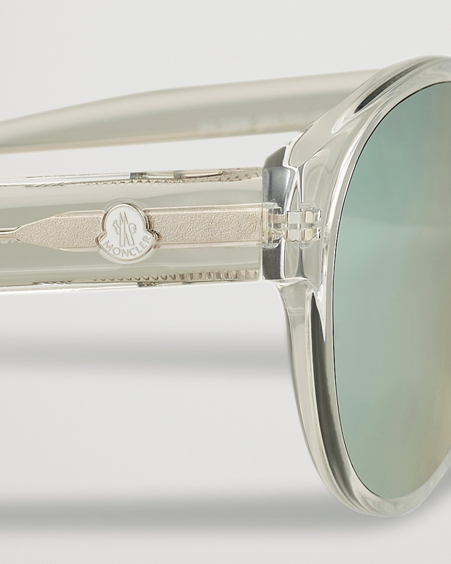 Homme | Moncler Lunettes ML0209 Polarized Sunglasses Crystal/Smoke | Moncler Lunettes | ML0209 Polarized Sunglasses Crystal/Smoke