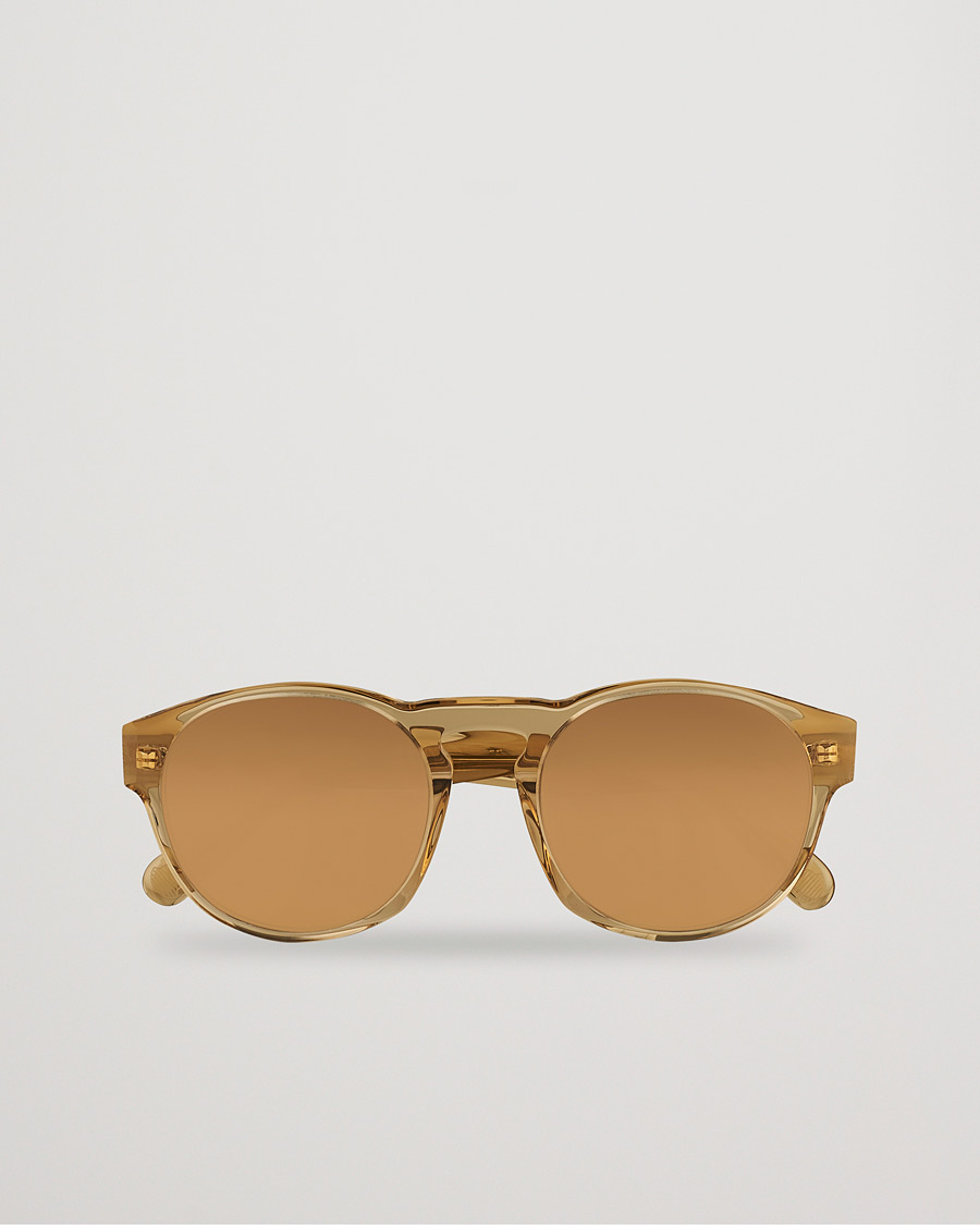 Heren | Moncler Lunettes ML0209 Polarized Sunglasses Shiny Beige/Brown | Moncler Lunettes | ML0209 Polarized Sunglasses Shiny Beige/Brown