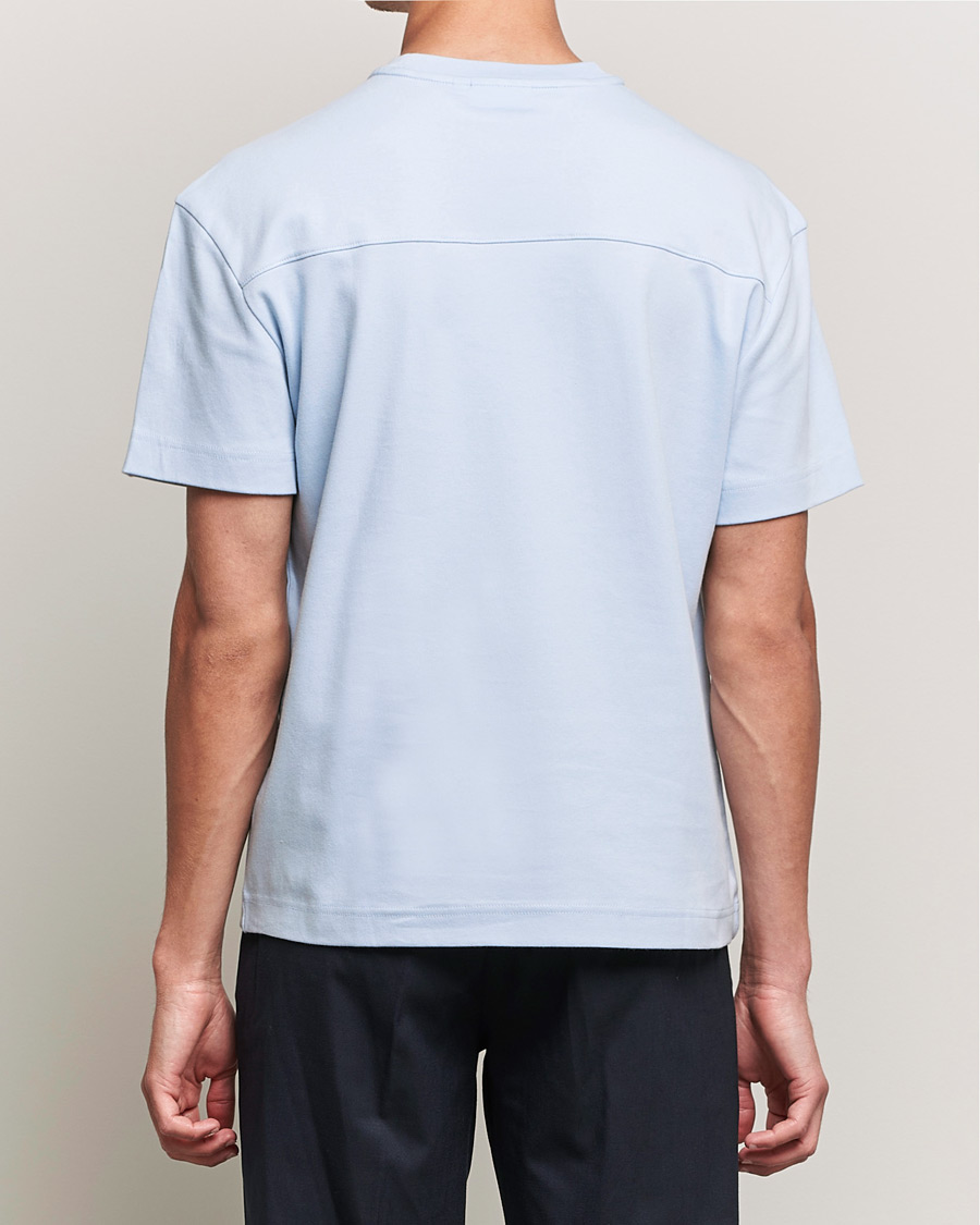 Heren | T-shirts | Calvin Klein | Debossed Logo Crew Neck Tee Bayshore Blue