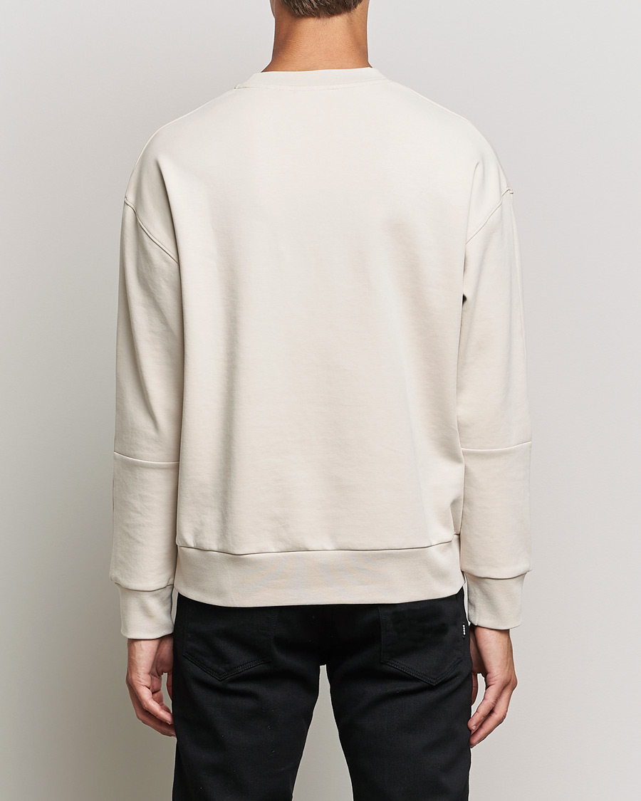 Homme | Pulls Et Tricots | Calvin Klein | Debossed Logo Crew Neck Sweatshirt Stony Beige